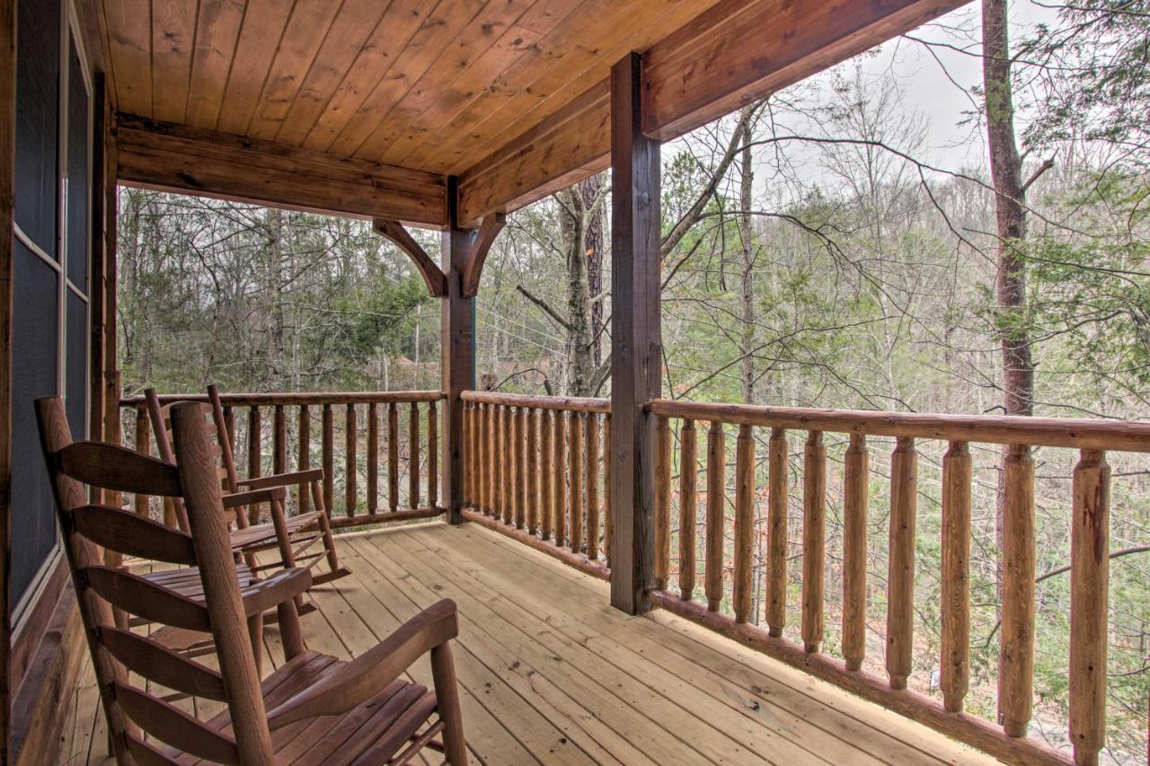 Luxe Cabin With Home Theater Less Than 2 Miles To Gatlinburg Zewnętrze zdjęcie